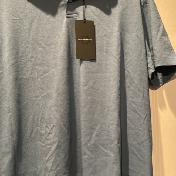 NWT! westzeroone Men's Blue Polo Shirt - Picture 4 of 5